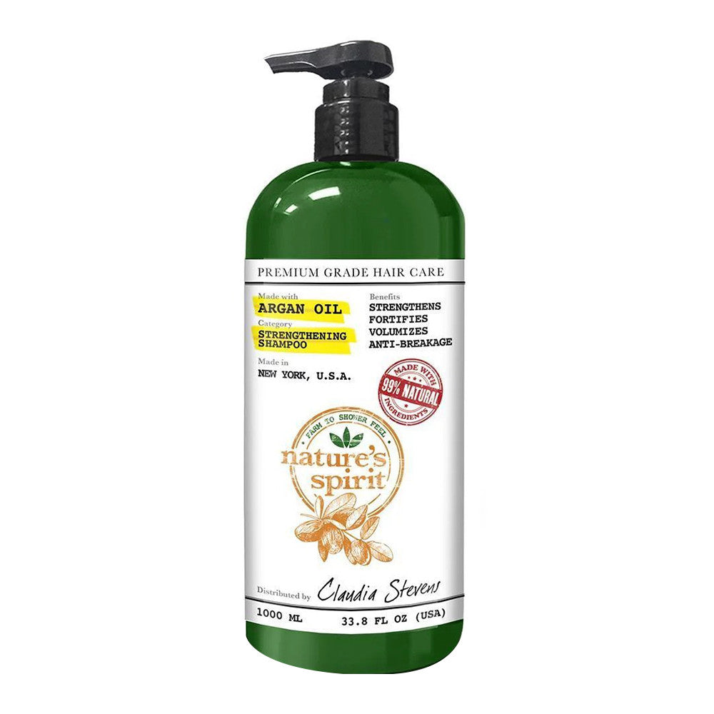 Natures Spirit Argan Oil Strengthening Shampoo, 33.8 Oz